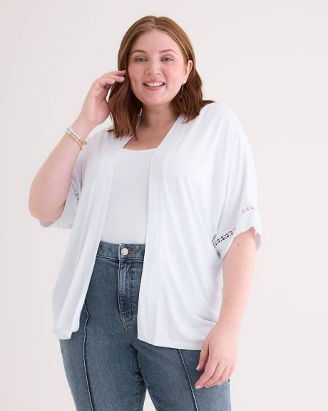 Responsible, Short-Sleeve Overpiece with Decorative Trim