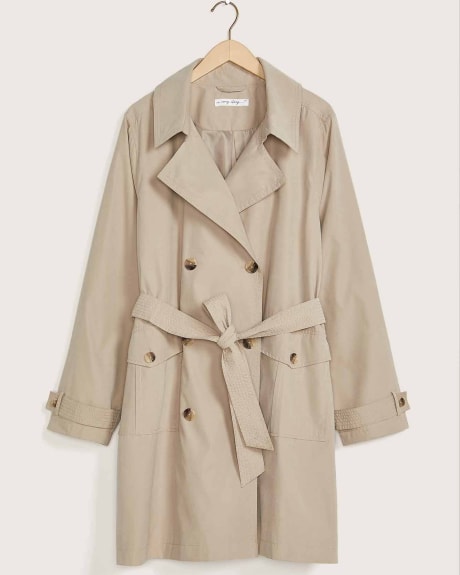 Double-Breasted Belted Trench Coat - In Every Story
