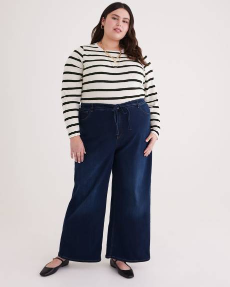 Women's Plus Size Denim Wide Leg Baggy Jeans