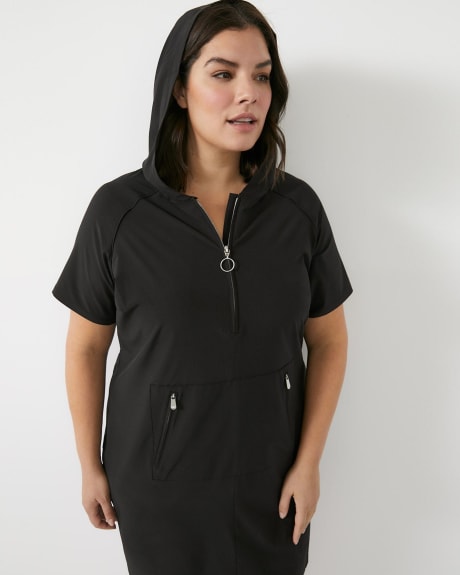 Responsible, Stretchy Hooded Dress - ActiveZone