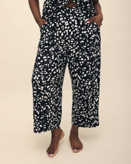 Pantalon de pyjama à motif de coeurs, tissu responsable - Collection Déesse