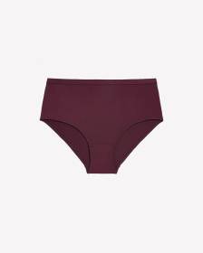 Burgundy Microfibre Brief - ti Voglio