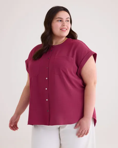 Buttoned Down Shirt with Extended Sleeves