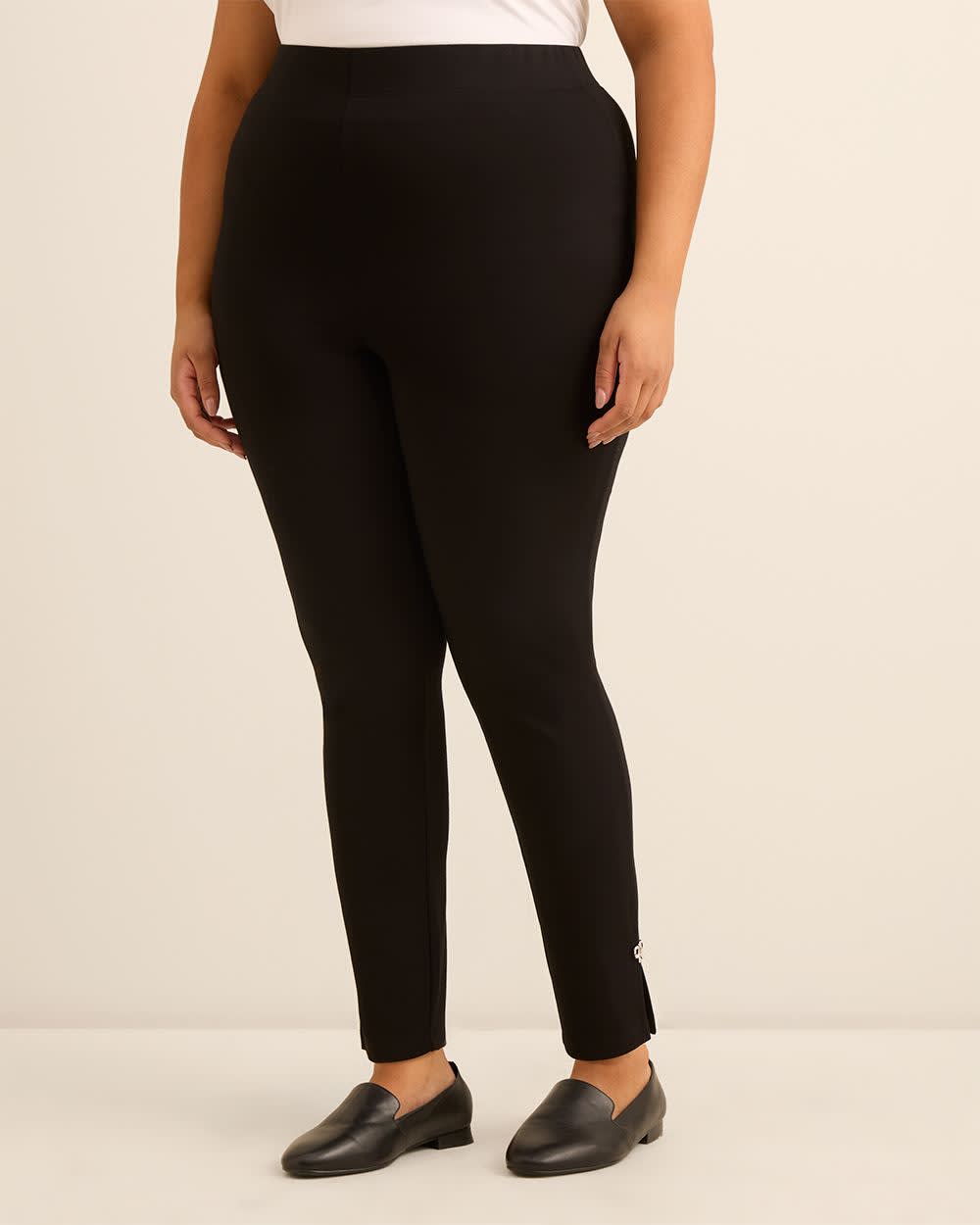 Responsible, Black Ponte de Roma Legging with Bow Detail Responsible, Black Ponte de Roma Legging with Bow Detail