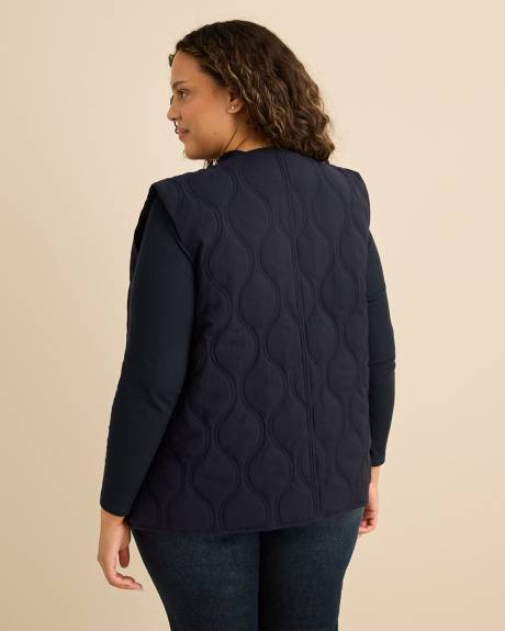 Veste matelass&eacute;e bleu marine