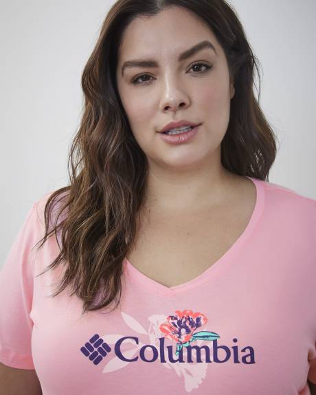 Bluebird Day Relaxed V-Neck Tee - Columbia
