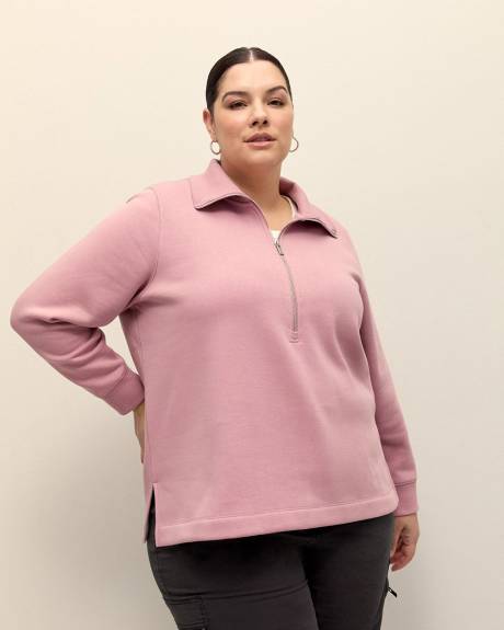 Mockneck Sweatshirt with Zipper