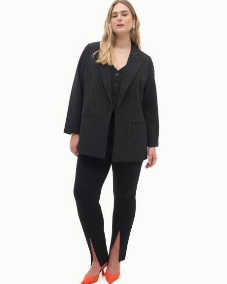 Single Breasted Pinstripe Blazer - Addition Elle