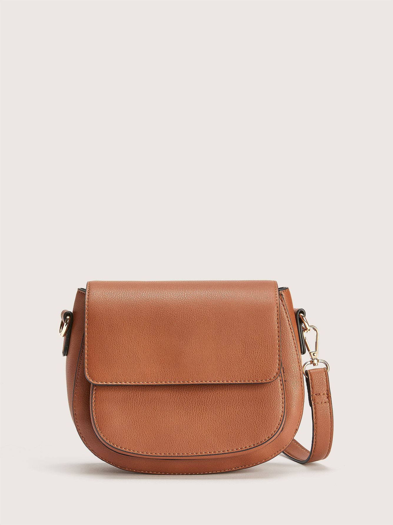 Faux Leather Crossbody Saddle Bag Addition Elle Penningtons