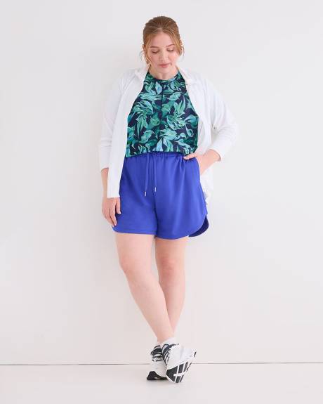 French Terry Shorts with Side Panel - Active Zone