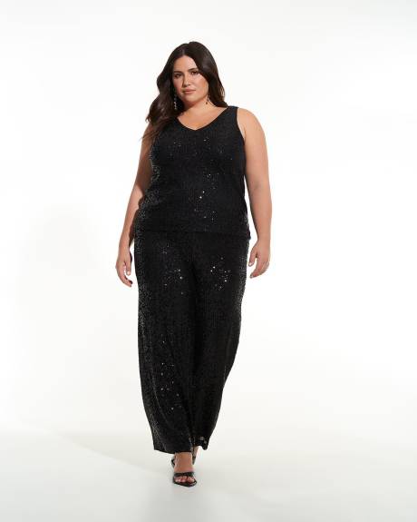 Camisole en tricot à paillettes - Addition Elle
