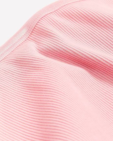 Culotte côtelée avec élastiques scintillants à la taille- ti Voglio