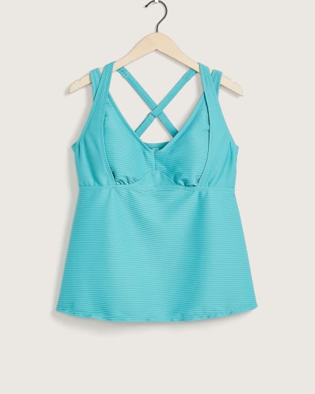 Responsible, V-Neck Tankini with Adjustable Straps