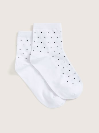 Ankle Socks, Polka Dot, 1-Pair