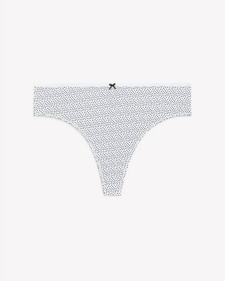 Culotte tanga en coton, imprimé à pois - ti Viglio