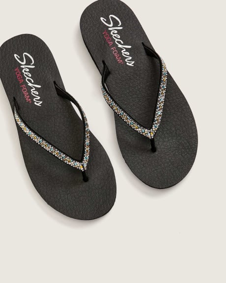 Cali Meditation Flip-Flop Sandals With Rhinestones - Skechers