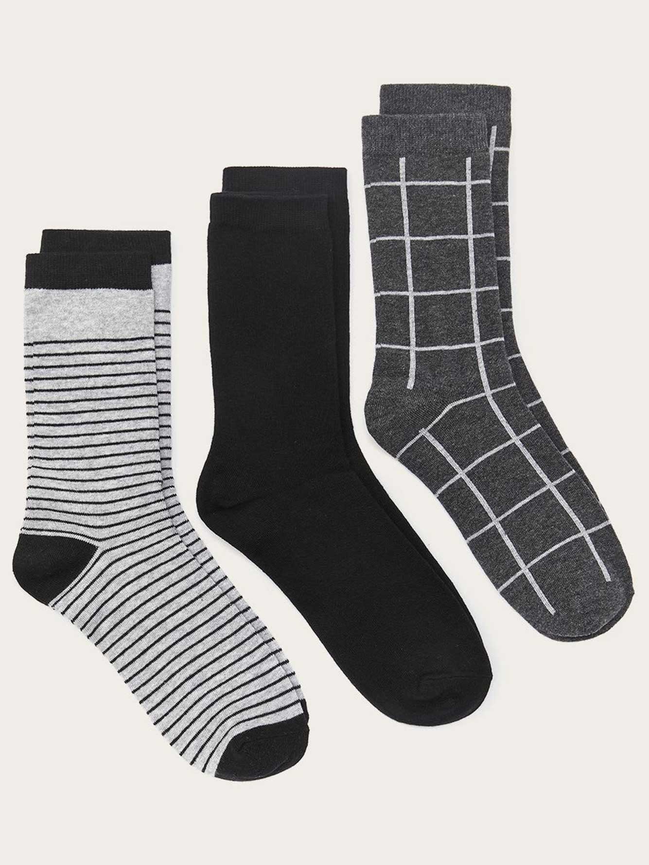Printed 3-Pack Cotton Socks | Penningtons