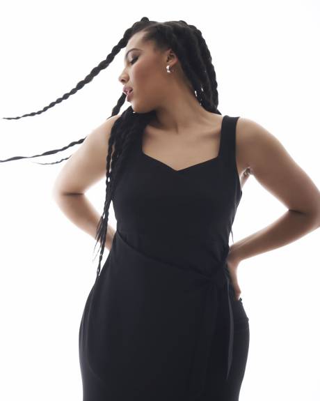 Robe midi ajustée sans manches - Addition Elle