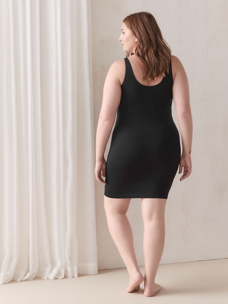 Seamless Shapewear Mid-Thigh Slip Dress - Addition Elle