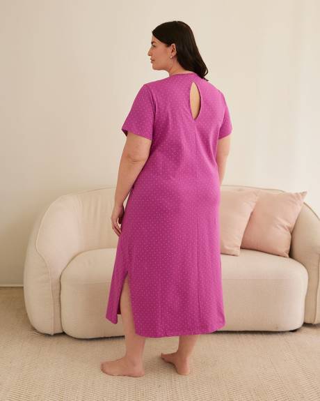 Printed Long Sleepshirt - ti Voglio