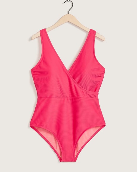 Responsible, Wrap Neckline OnePiece Swimsuit Penningtons