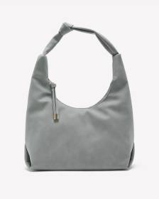 Sac fourre-tout noué en suédine grise - Addition Elle