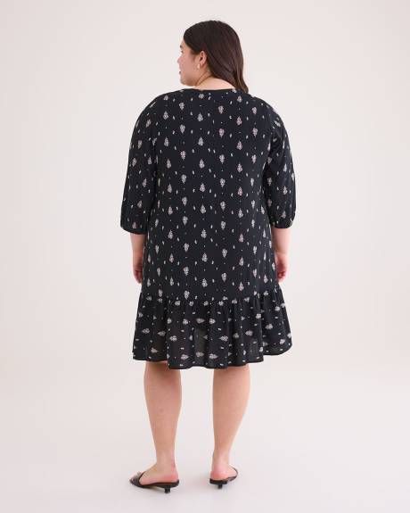Responsible, 3/4-Sleeve Shirt Dress