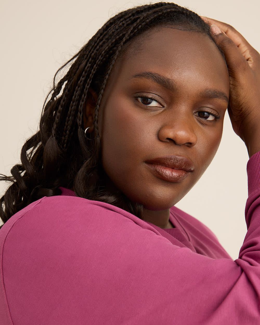 Boyfriend-Fit Crewneck Sweatshirt - PENN. Essentials Boyfriend-Fit Crewneck Sweatshirt - PENN. Essentials