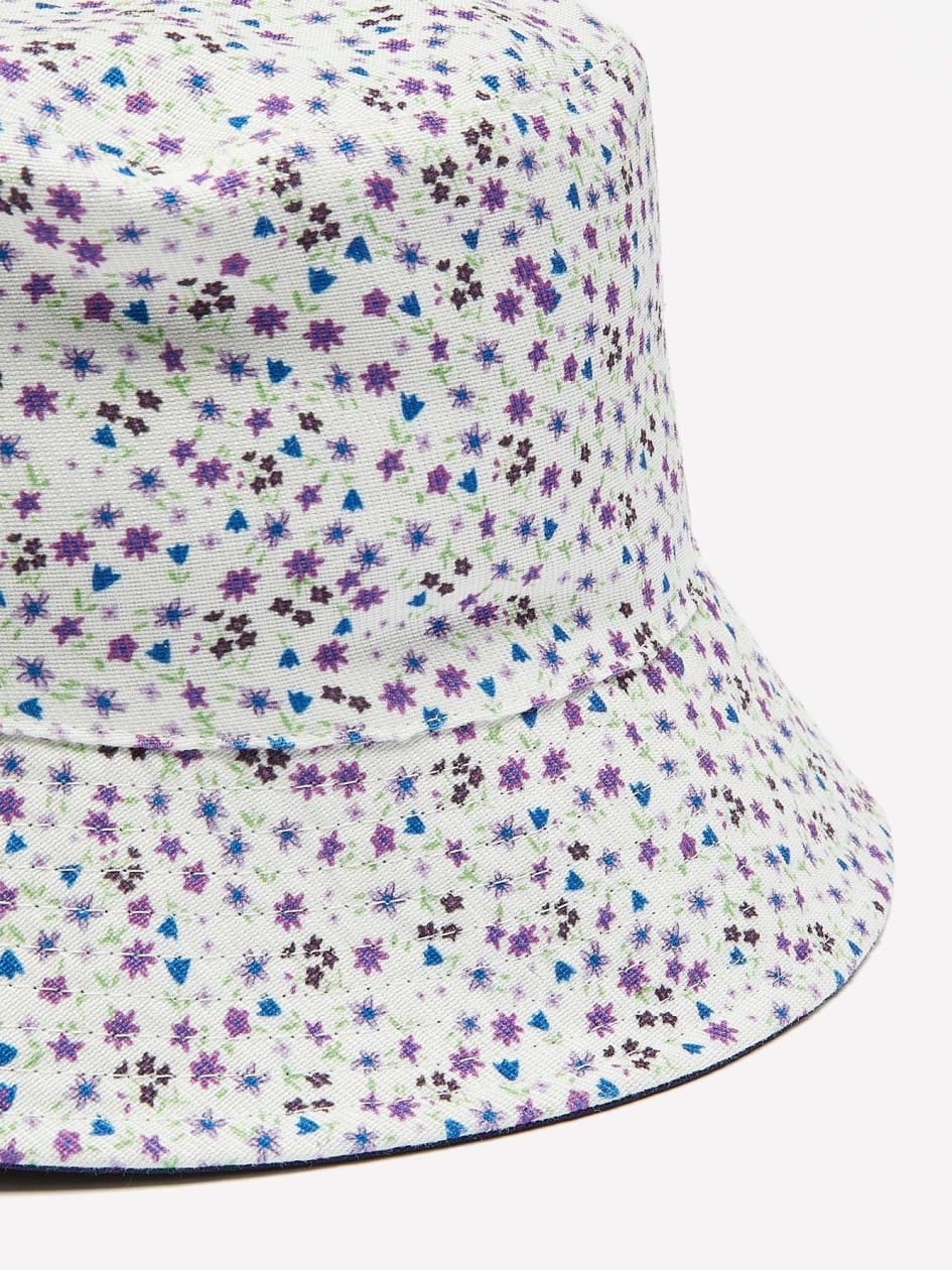 Reversible Floral-Print Bucket Hat