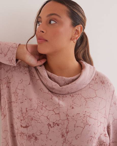 Cowl-Neck Pullover Top - Active Zone