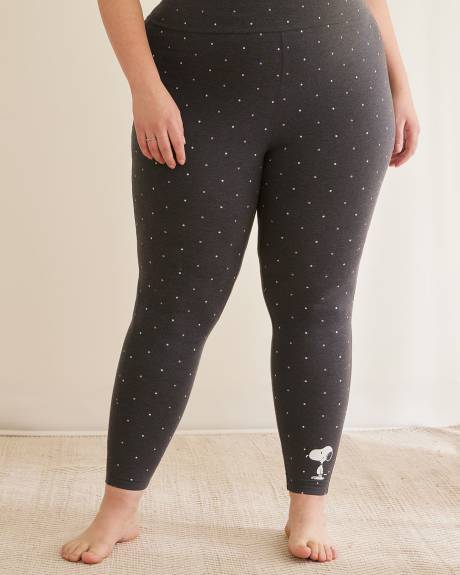 Legging de nuit à pois avec imprimé Snoopy - ti Voglio