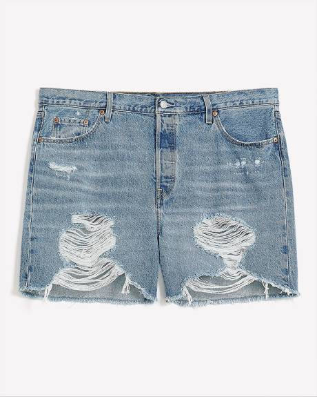 501 Original High-Rise Shorts, Light Wash - Levi's