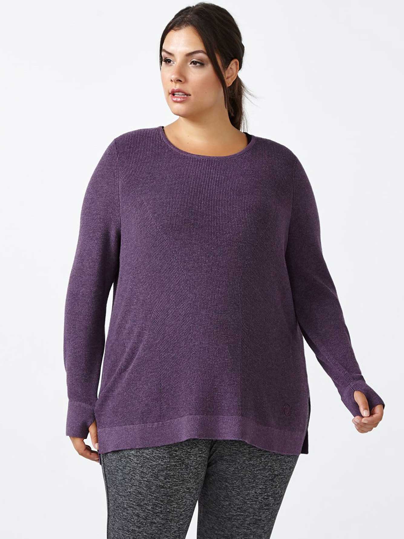 Essentials PlusSize Long Sleeve Sweater Penningtons