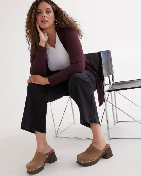 Heather Knit Cardigan with Pockets - PENN. Essentials