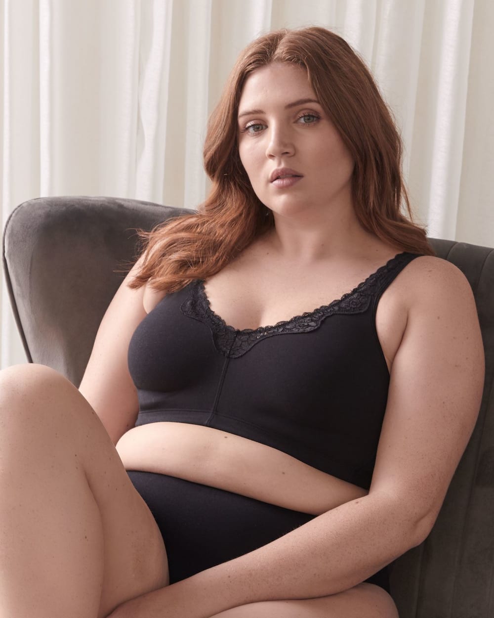 Wireless Cotton Bra, G & H Cups Penningtons