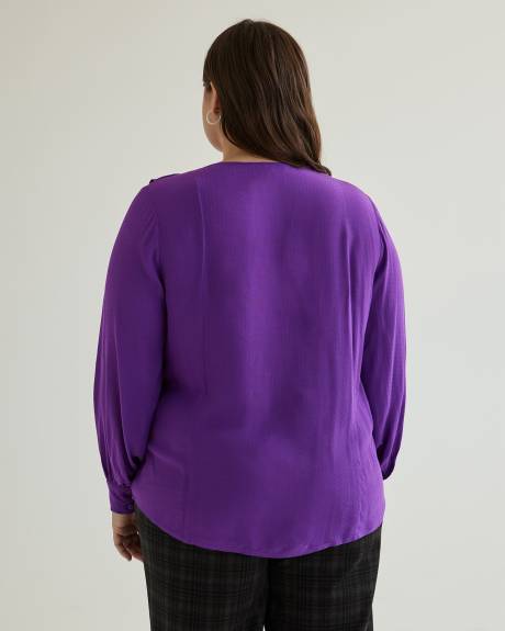 Long Ruffled Blouse