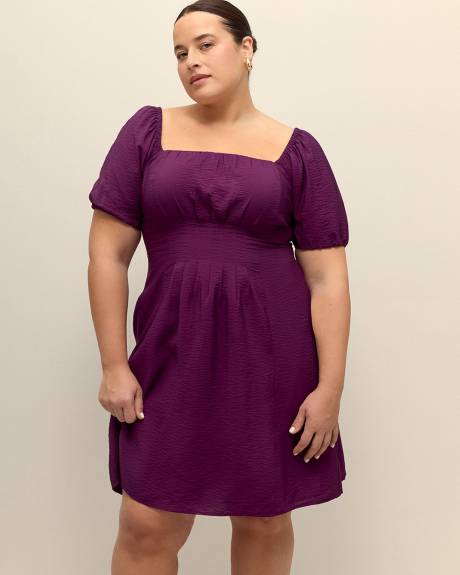 Responsible, A-Line Dress with Pleated Front Waist - Addition Elle