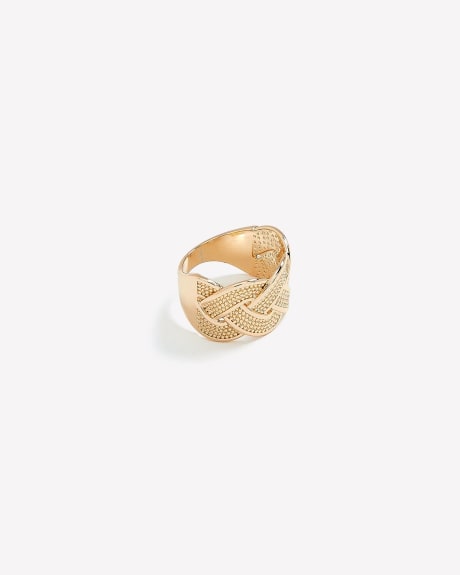 Golden Braided Ring