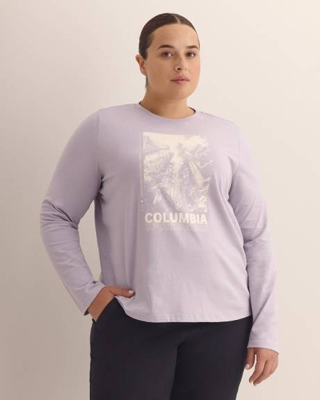 Rolling Bend Graphic Long-Sleeve Crewneck Top - Columbia