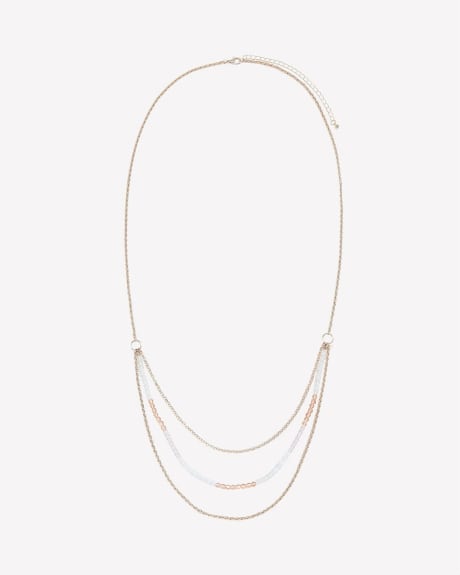 Three-Chain Medium Necklace with Twisted Chains