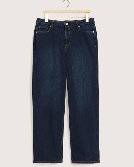 Responsible, Petite, Curvy-Fit High-Rise Wide-Leg Jeans, Dark Wash - d/C Jeans