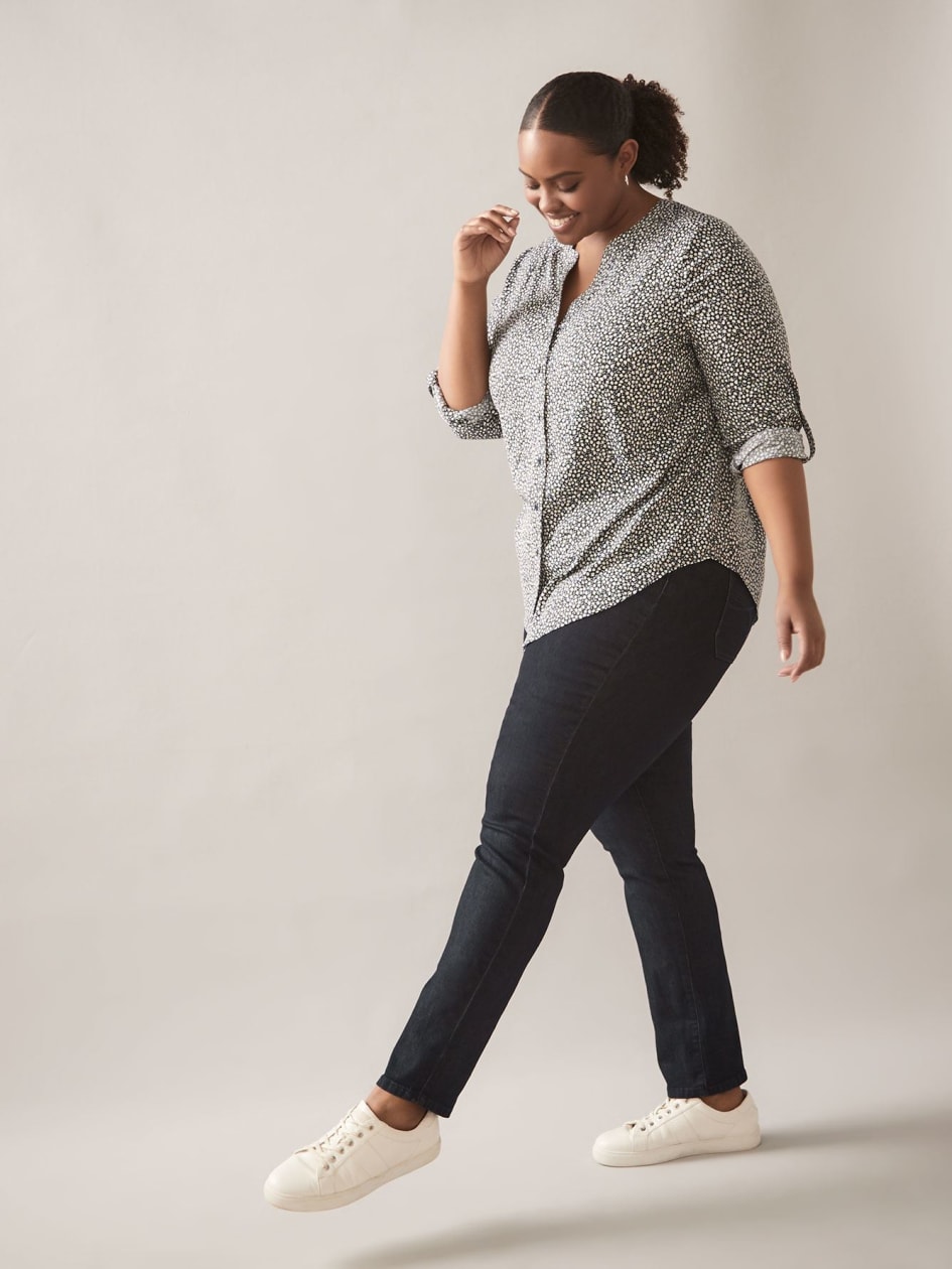 Petite, Savvy Fit, Straight-Leg Dark Jeans - In Every Story
