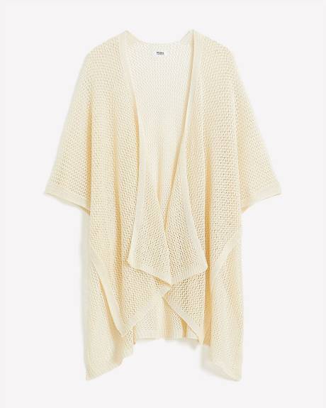 Open Stitch Knit Cape