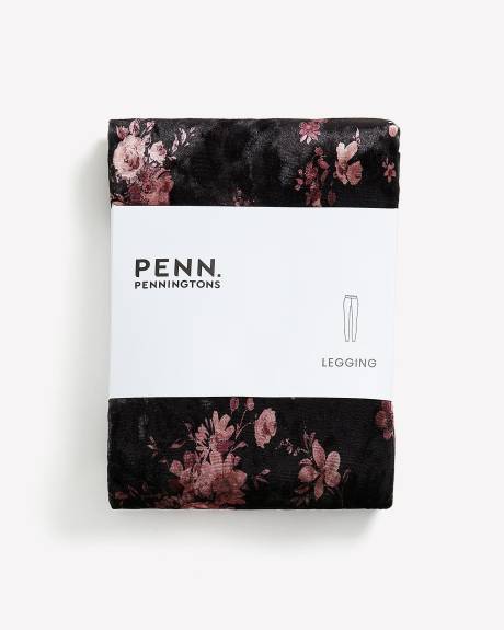 Floral Velvet Fashion Legging - PENN. Essentials