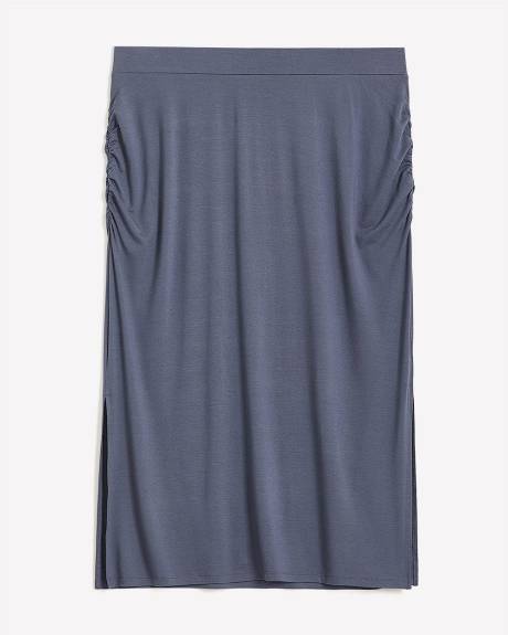 Responsible, Ruched Midi Skirt