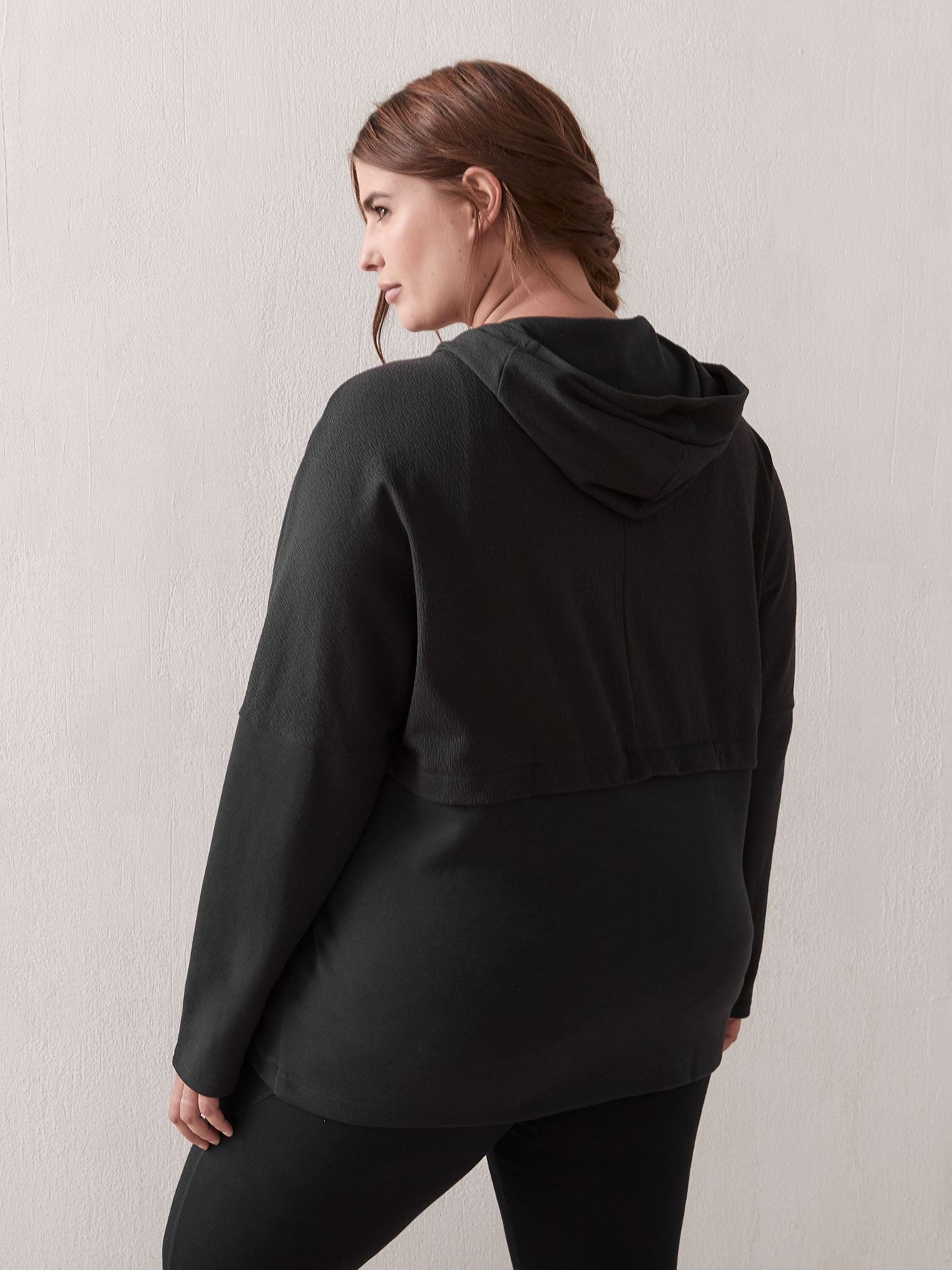 reebok women's core cotton jersey zip front hoodie
