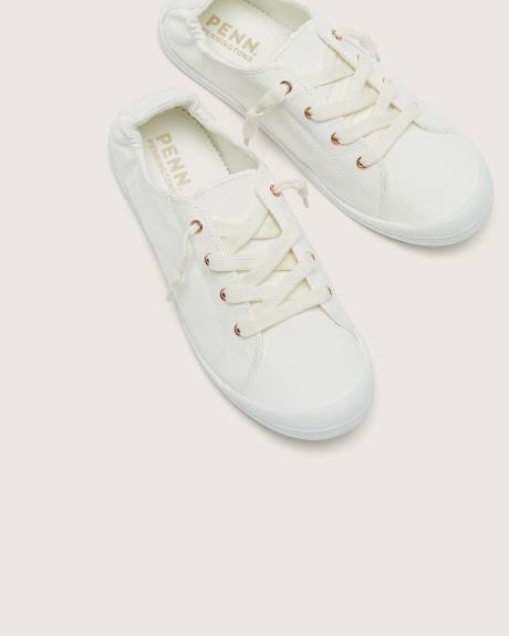Espadrille avec talon souple, pied large