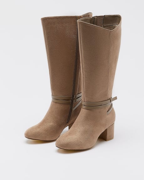 Extra Wide Width, Tall Boot with Wrap-Around Strap