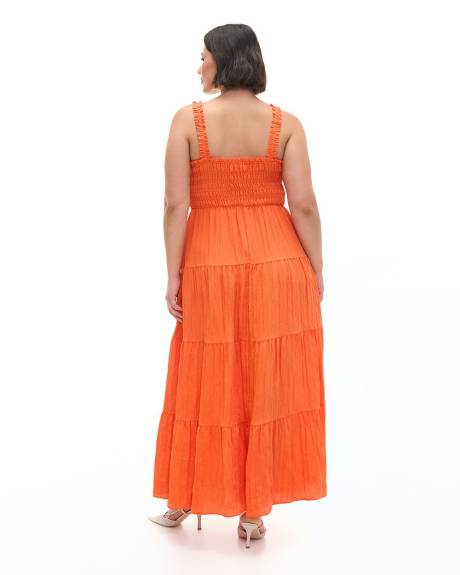 Sleeveless Tiered Maxi Dress - Addition Elle