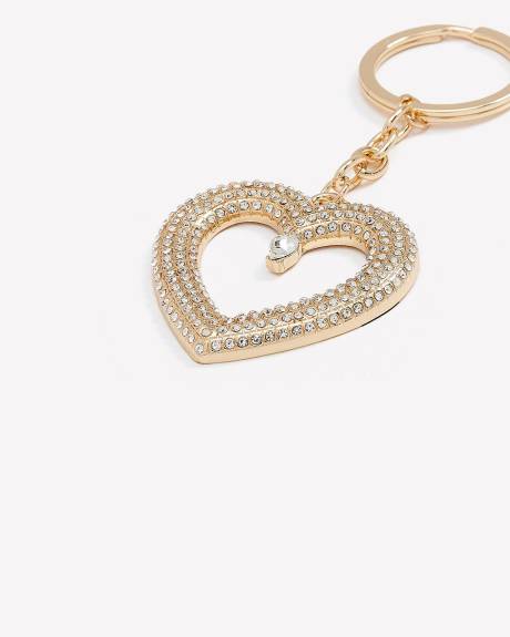 Golden Heart Keychain